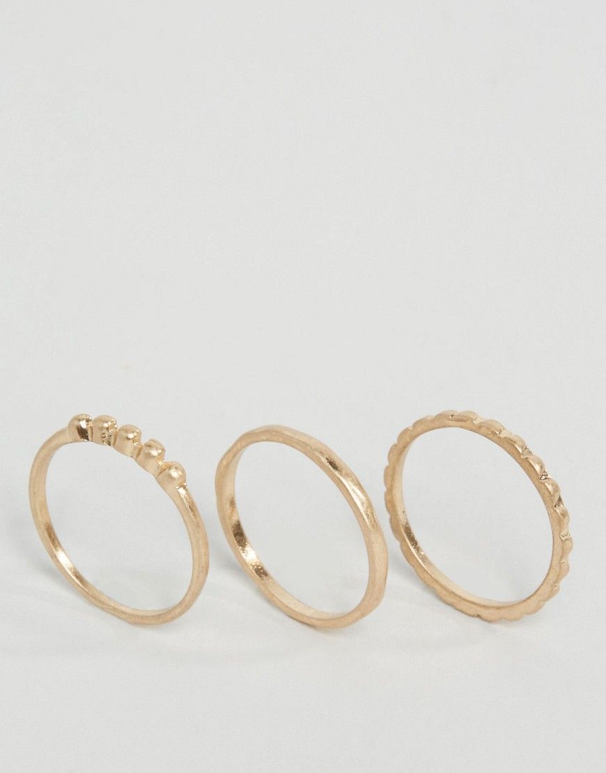 Selected Femme &ndah; Moby - Ringe im Set - Gold | Asos DE