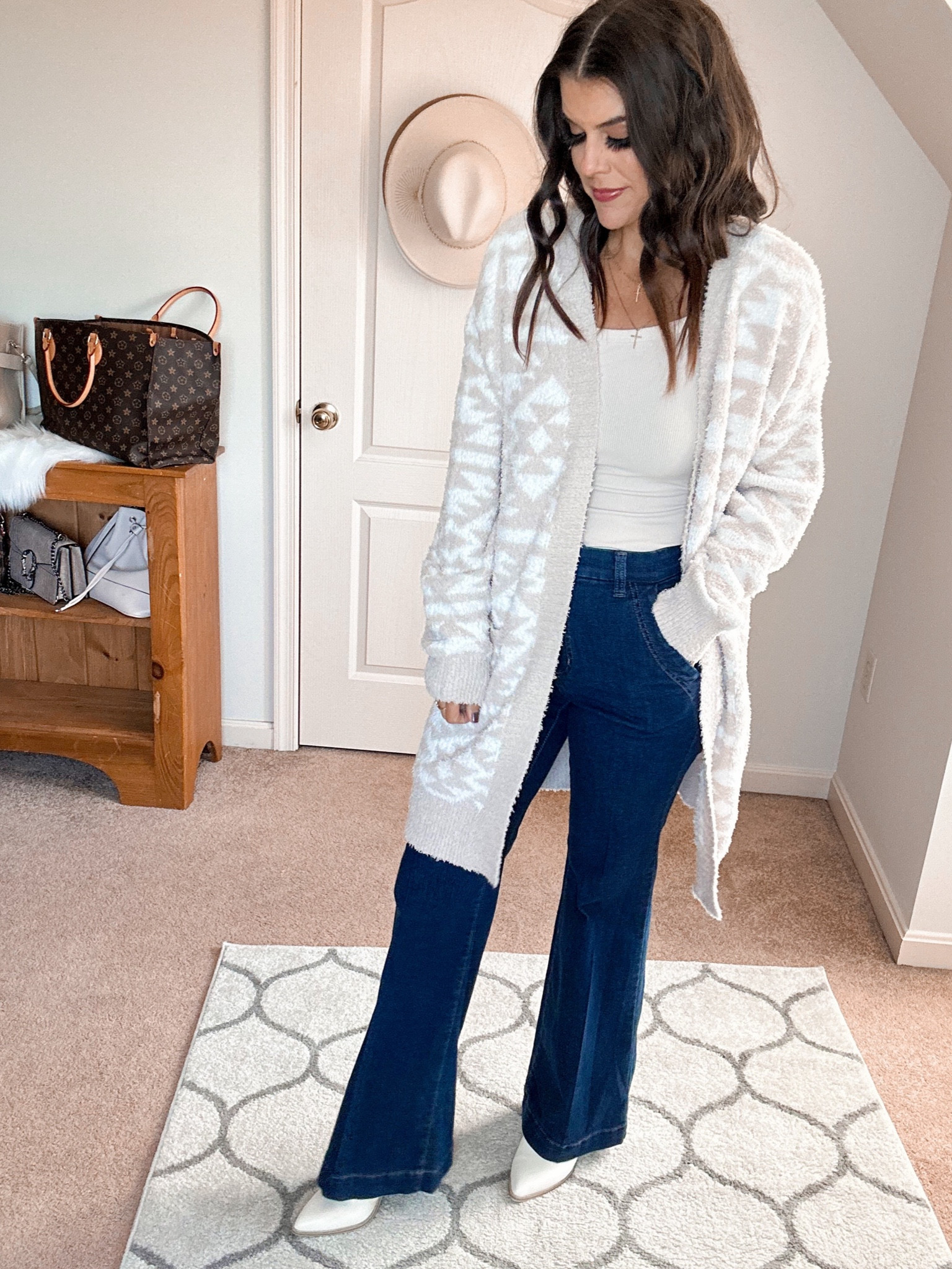 Walmart cardigan restocked in all sizes! It’s SO soft! I’m wearing size small 

#LTKSeasonal #LTKfindsunder100 #LTKstyletip