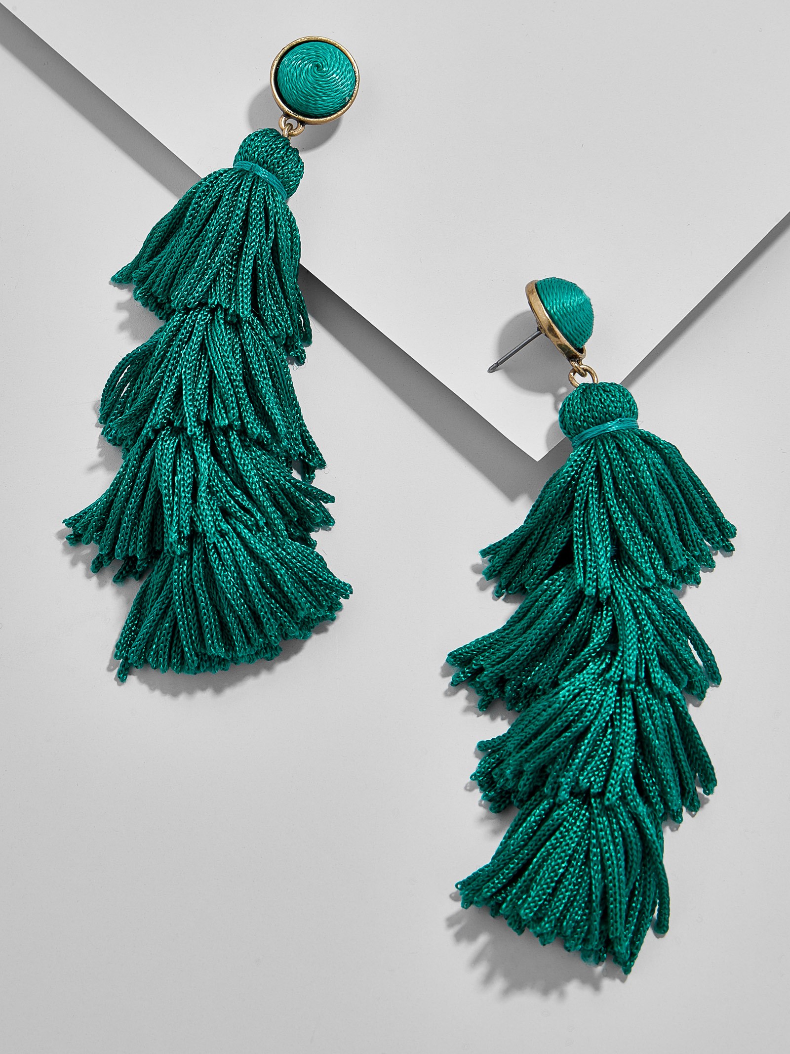 Taylor Tassel Earrings-Teal | BaubleBar (US)