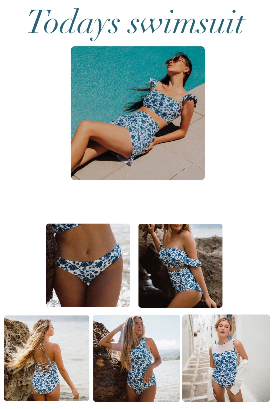 Loving this Santorini swim suit here in the sun! I love how many options it comes in! The quality is amazing and it’s so comfortable! Quality is made to last. 
#swim #swimsuit #resortwear

#LTKswim