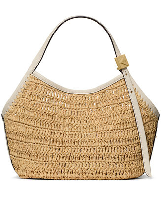 Deco Tulip Small Straw Tote Bag | Macy's