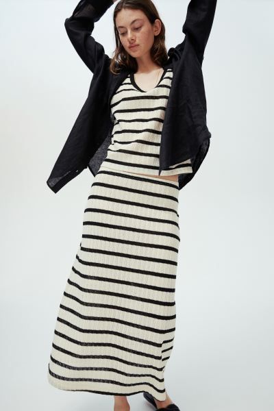 Textured-knit Skirt | H&M (US + CA)