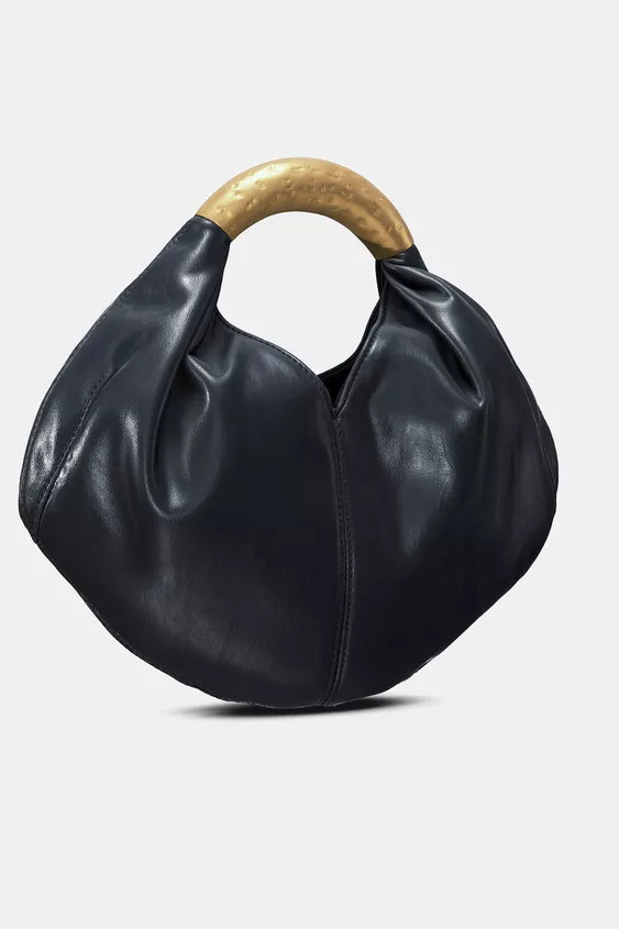 METAL HANDLE HANDBAG | Zara US
