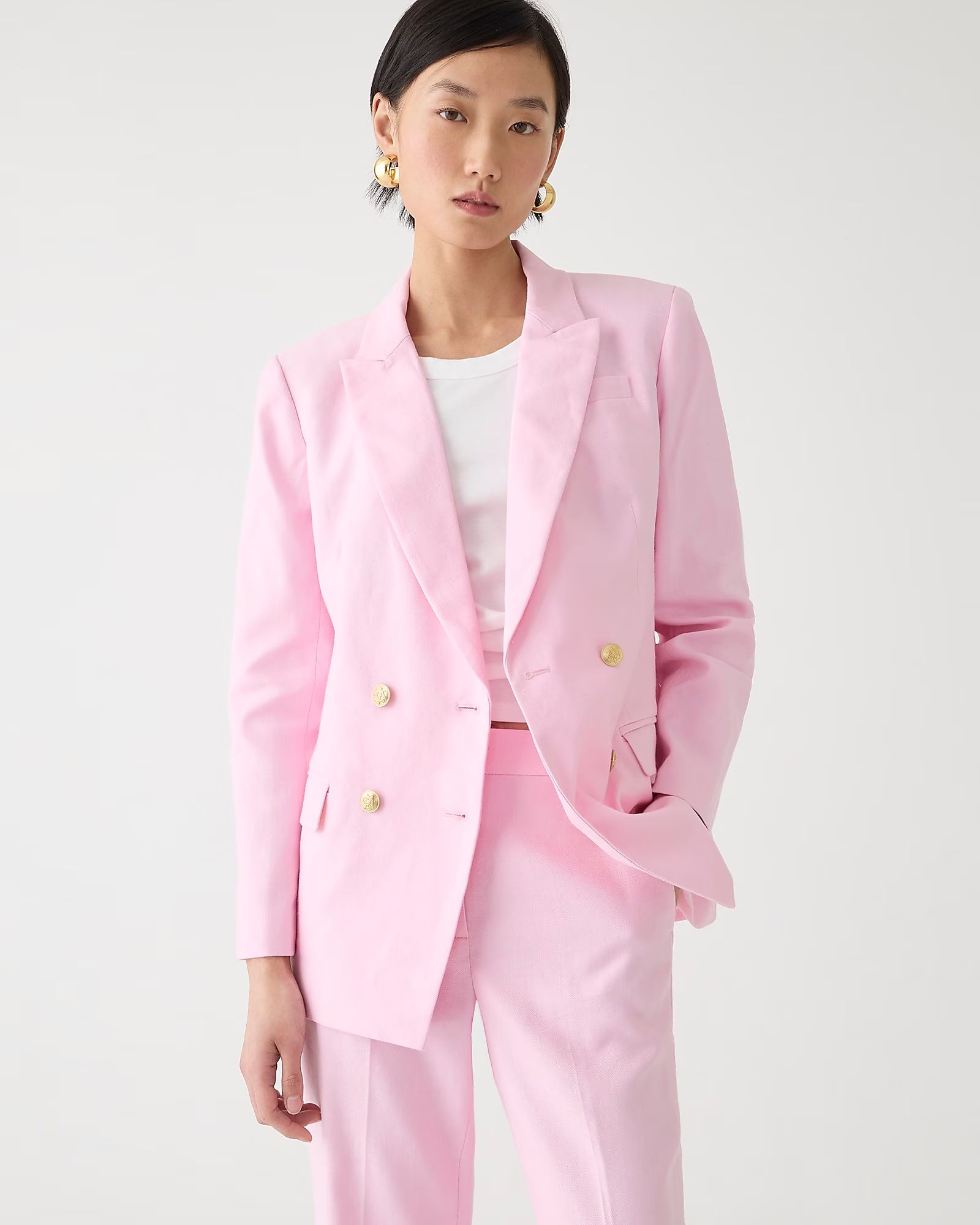 new color5.0(12 REVIEWS)Greta blazer in stretch linen blend$209.50$248.00 (16% Off)BubblegumClass... | J.Crew US