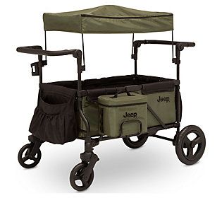 Jeep Deluxe Wrangler Wagon Stroller with Cooler Bag | QVC