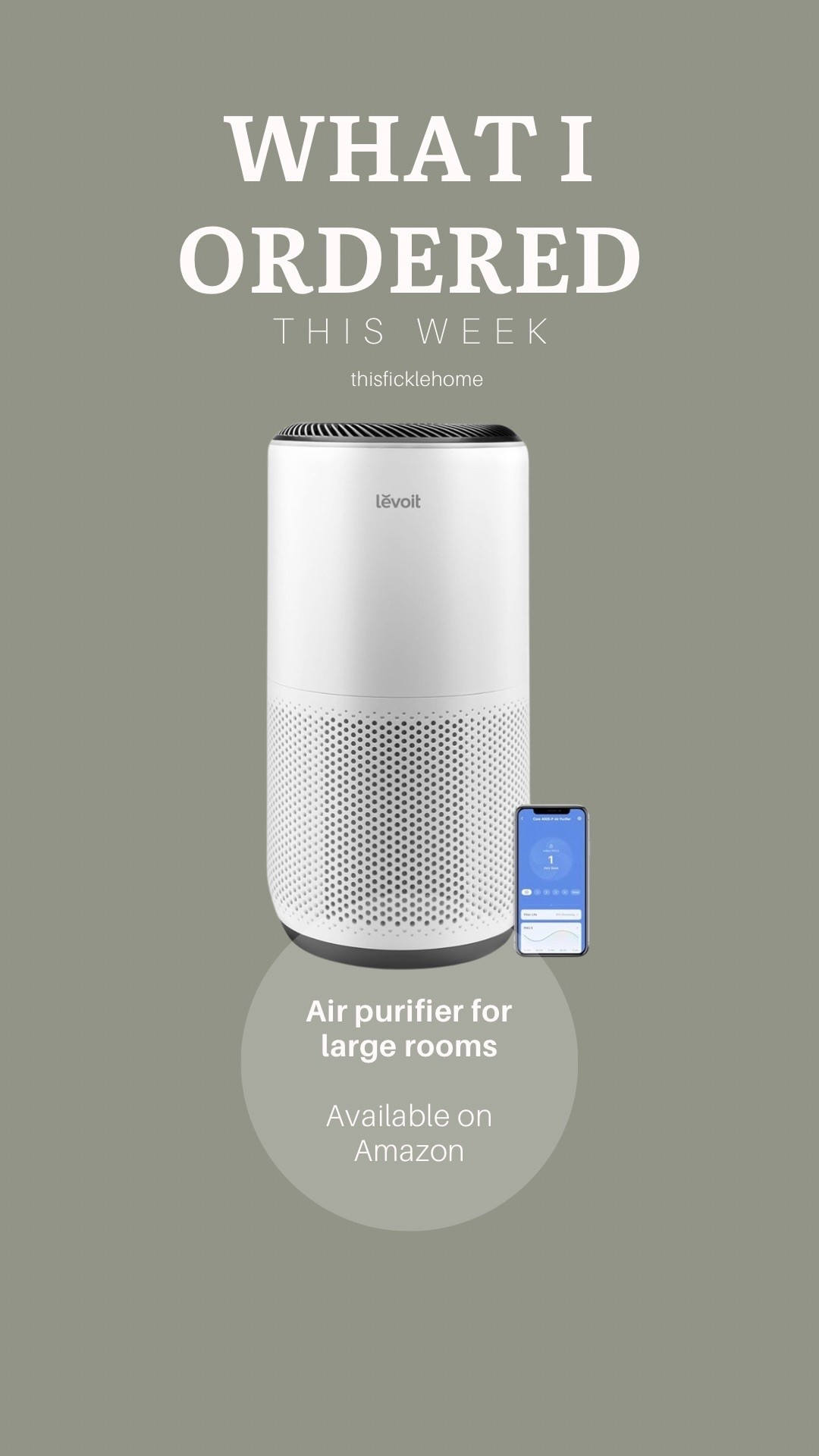 Home air purifier for large rooms

Levoit air purifier
Affordable air purifier

#LTKHome #LTKSaleAlert
