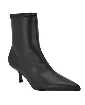 Women's Yanka Pointed Toe Kitten Heel Dress Booties | Macy's