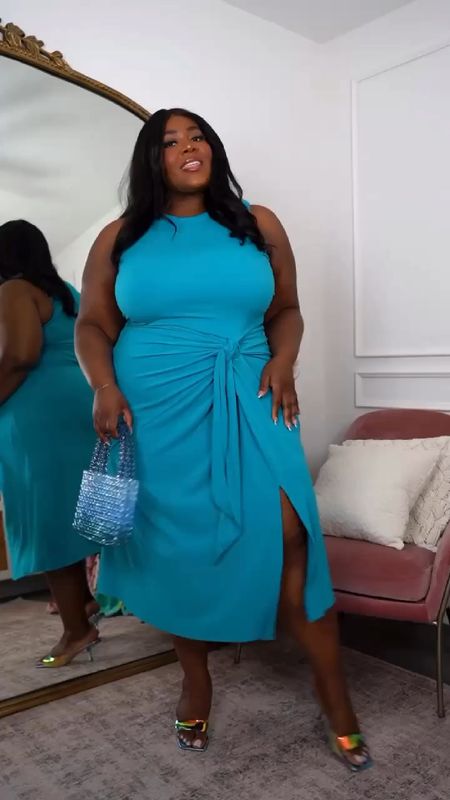 If I like it, I’ll just grab it in a different color…. Okay, maybe all the colors🤭 This dress is just too good, I had to!!

I’m wearing an XXL with spanx.

#plussizefashion #walmartfashion 
spring dresses, wedding guest dress, graduation dress, summer outfit inspo, style guide, plus size fashion, walmart, sale alert 

#LTKfindsunder50 #LTKsalealert #LTKplussize