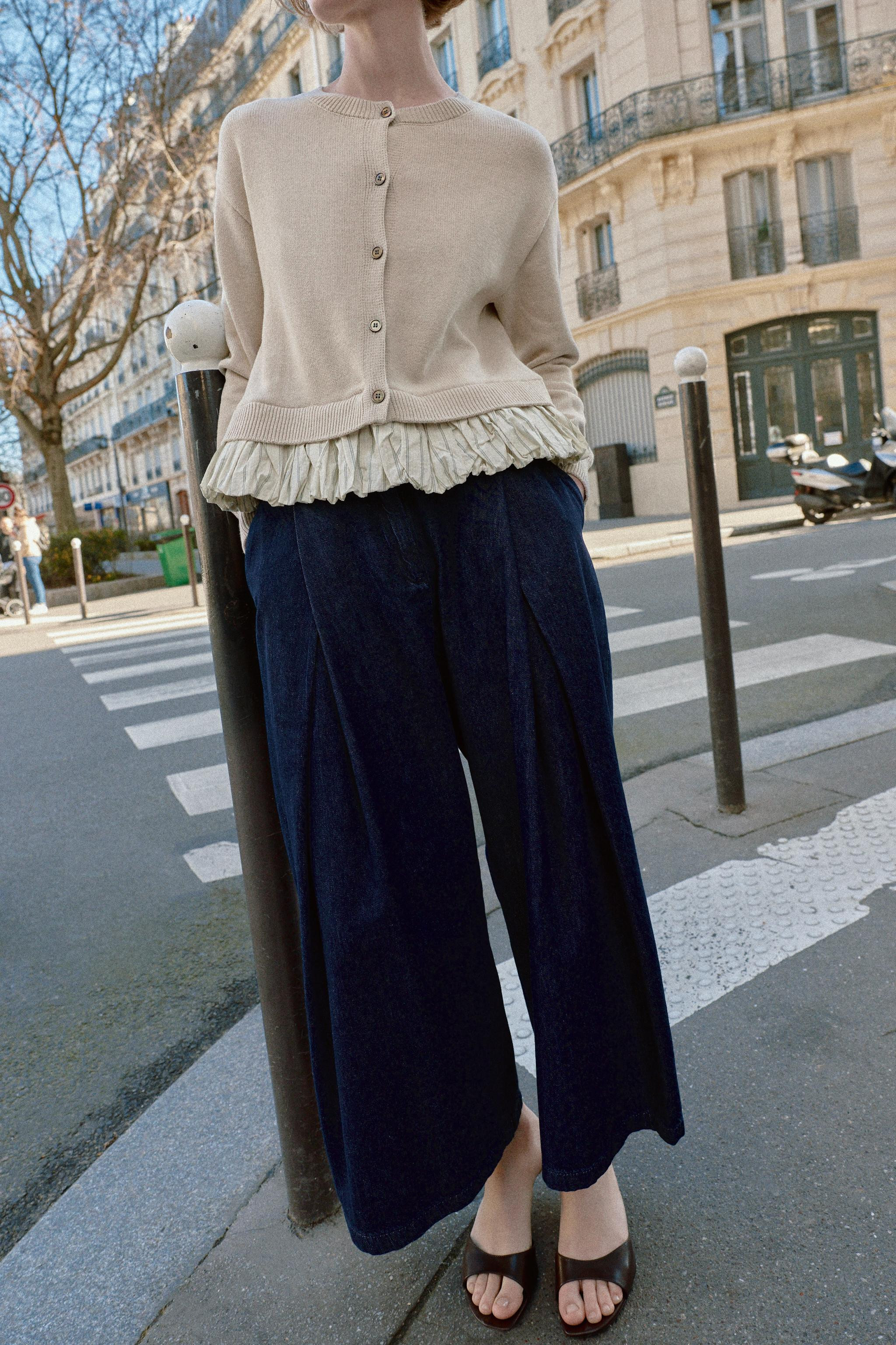 COMBINATION KNIT CARDIGAN | Zara US