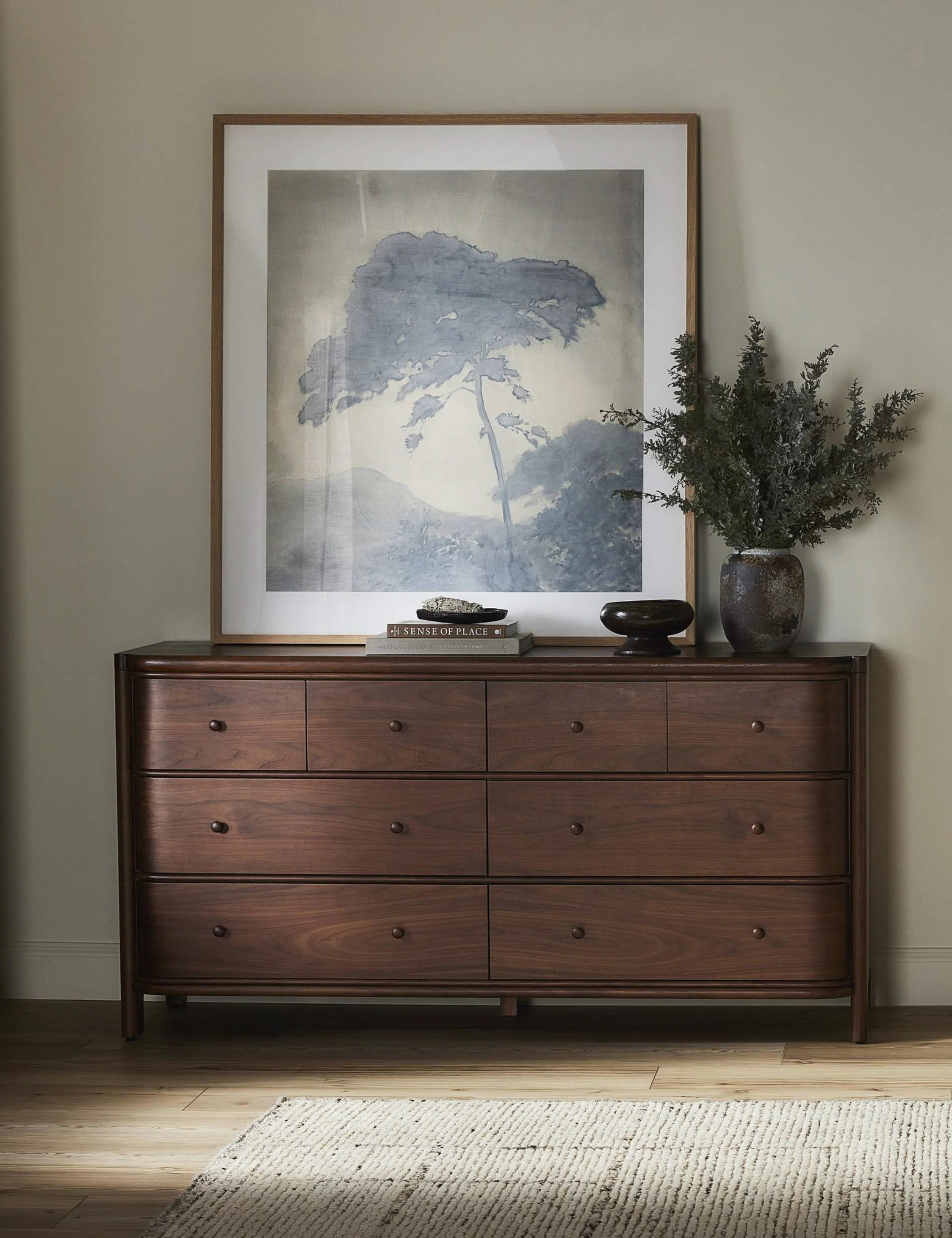 Agatha 8-Drawer Dresser by Amber Lewis x Four Hands, Dark Brown Walnut | Lulu and Georgia 