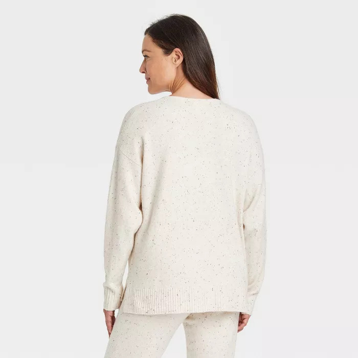 Women's V-Neck Lounge Pullover Sweater - Stars Above™ | Target