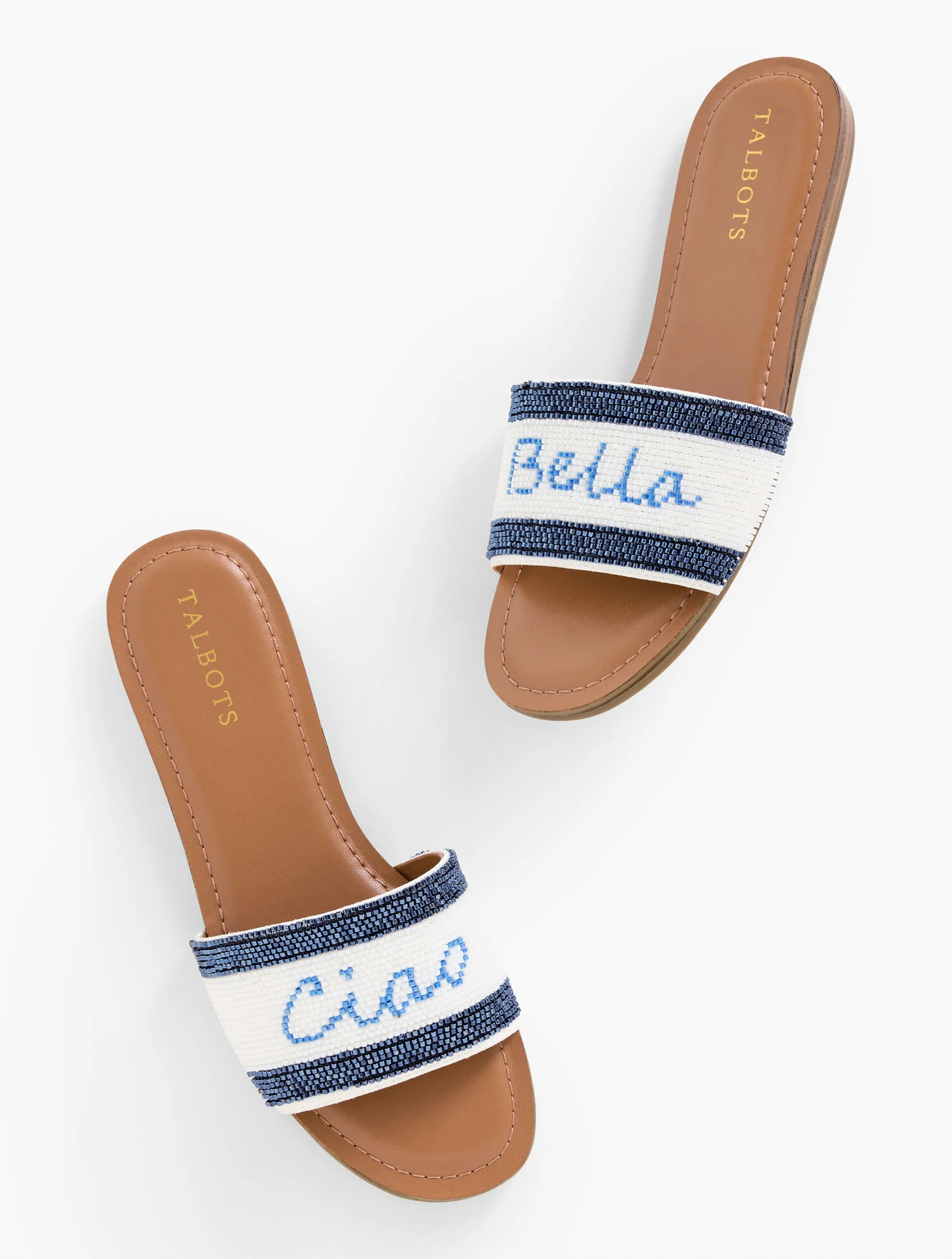 Kaia Beaded Slides | Talbots