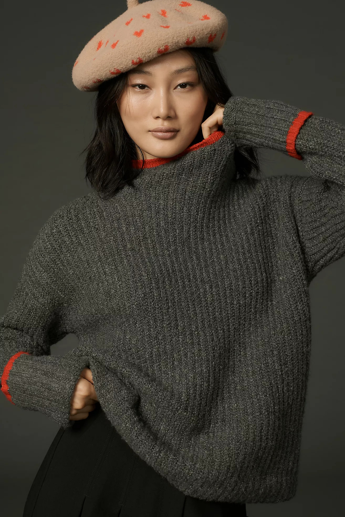 Maeve Margaret Mock-Neck Sweater | Anthropologie (US)