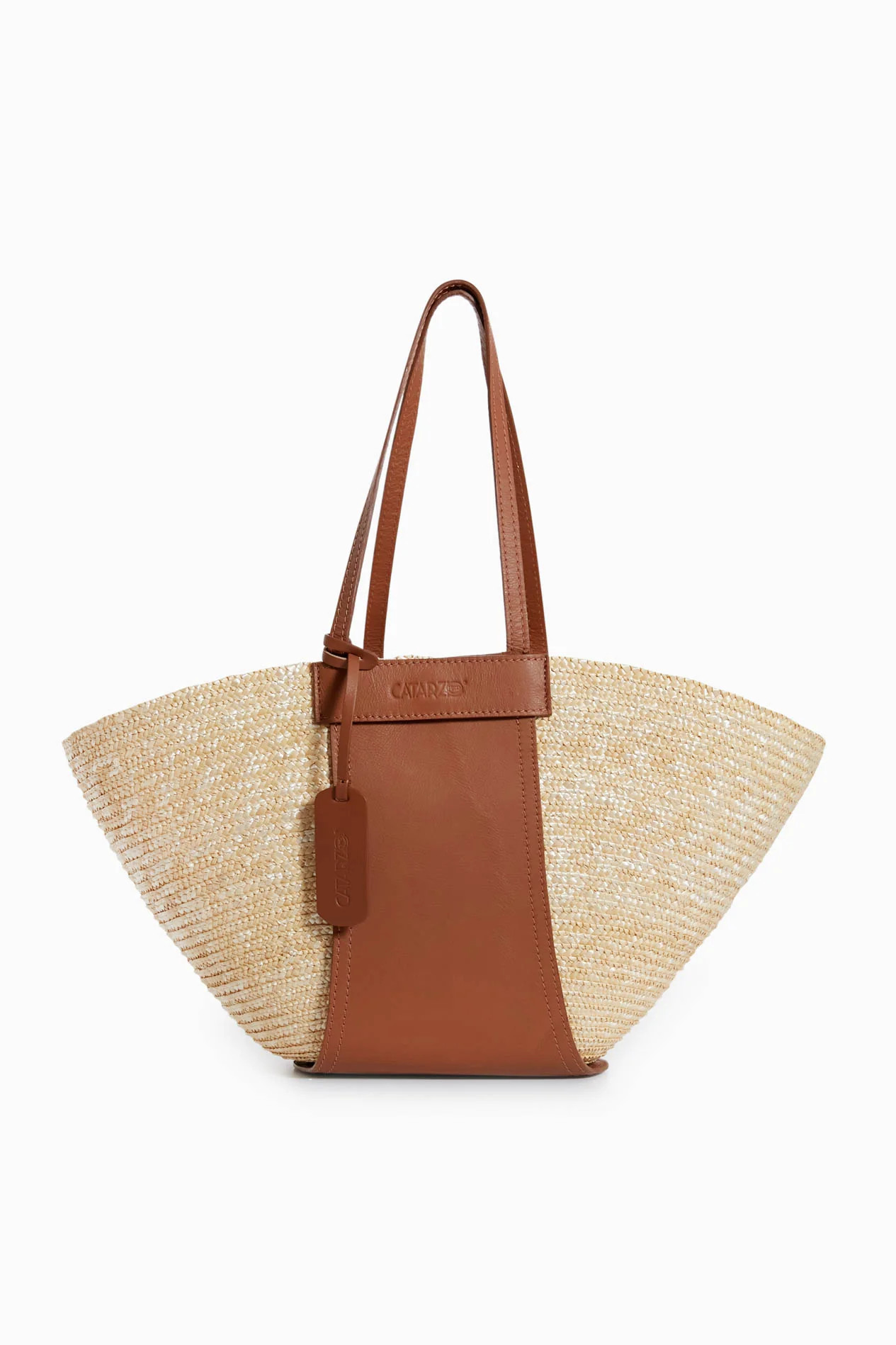 Tan Cristina Straw Tote | Tuckernuck (US)