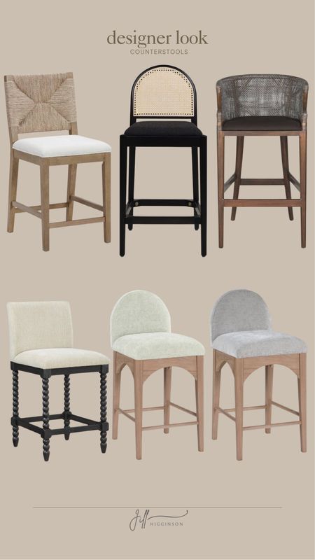 Designer look counterstools from Amazon! 

Chair, seating, kitchen 

#LTKFindsUnder100 #LTKHome #LTKSaleAlert