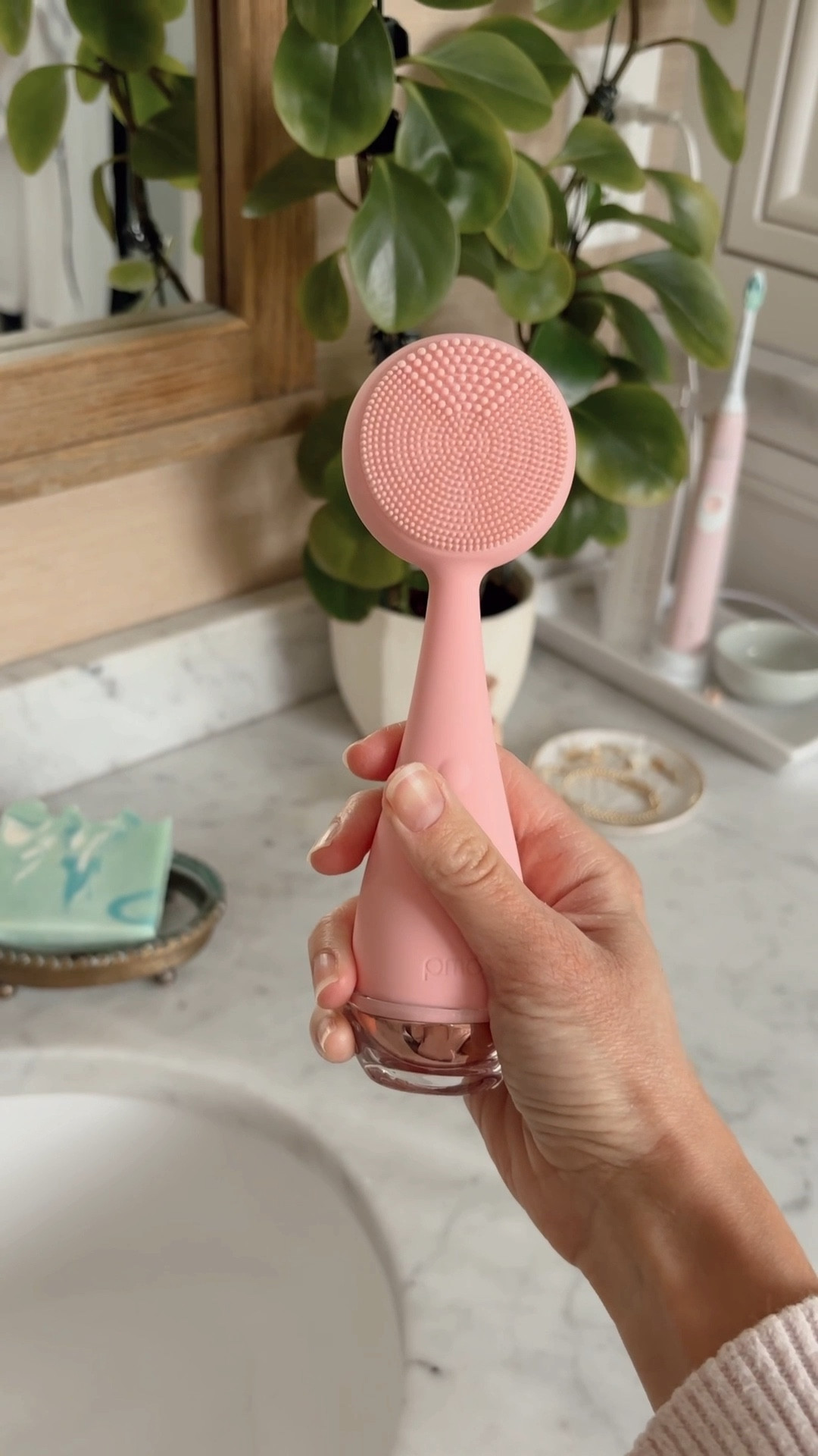 New part of my routine! Cleaning my face with the PMD Clean Pro RQ 🩷 #PMDPartner 

#LTKBeauty