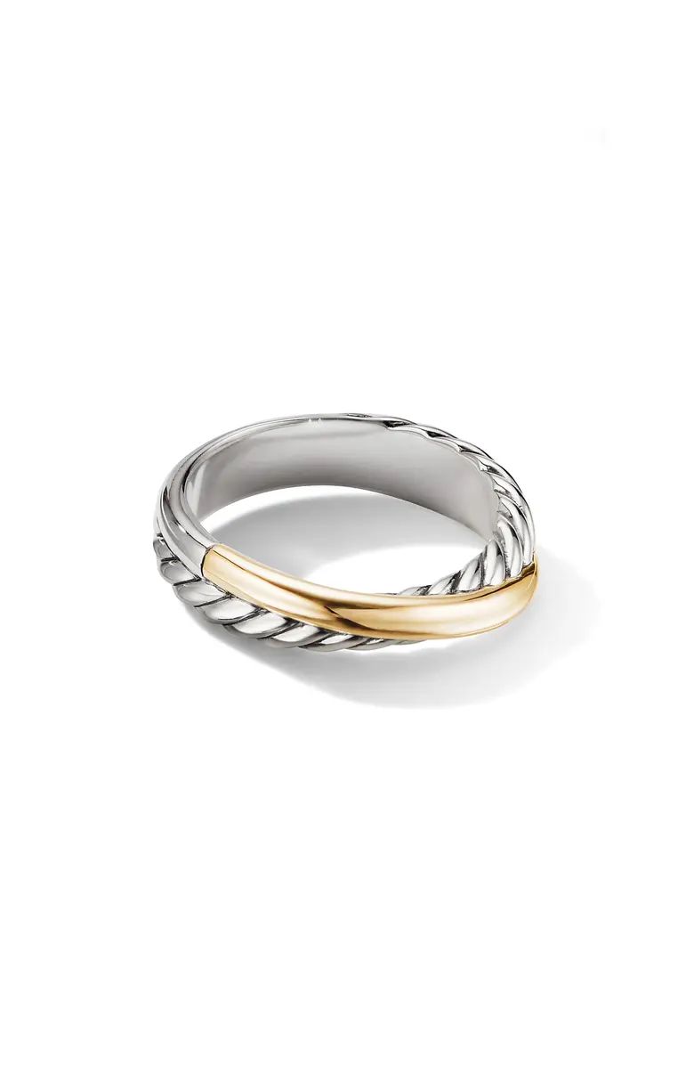 Crossover Ring with 18K Yellow Gold | Nordstrom