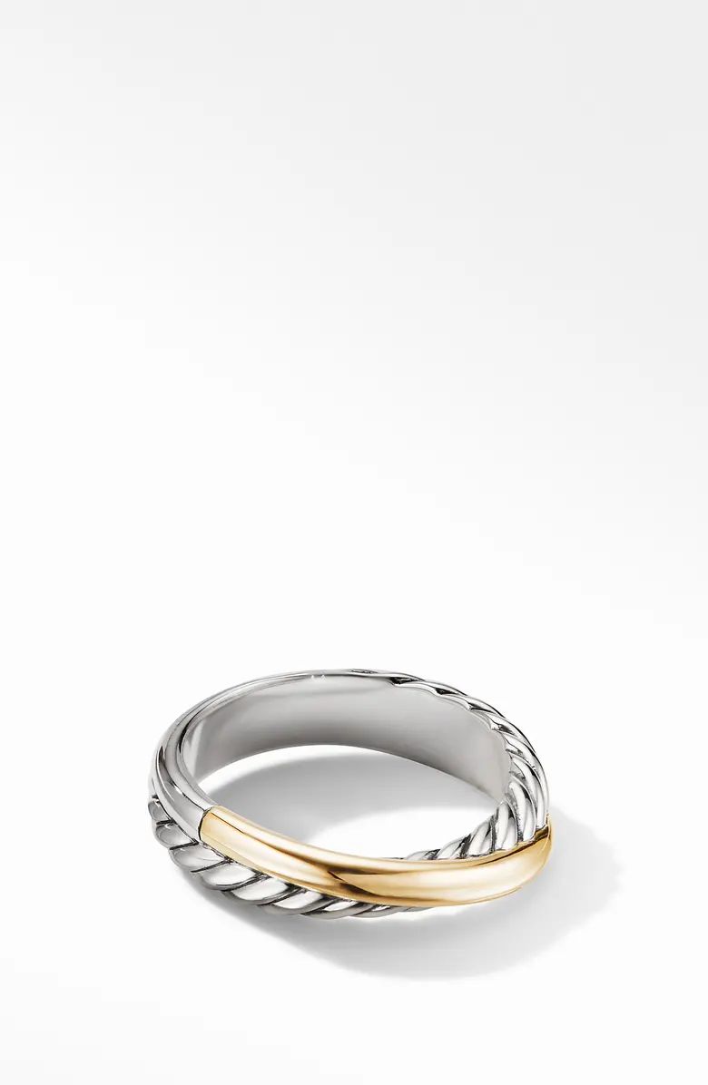 Crossover Ring with 18K Yellow Gold | Nordstrom