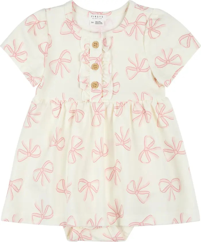 Bow Print Skirted Bodysuit | Nordstrom