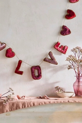 Love Velvet Garland | Anthropologie (US)