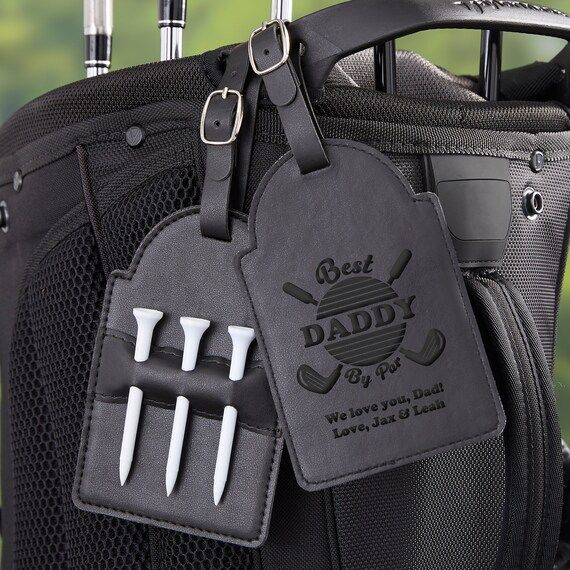 Best Dad By Par Personalized Leatherette Golf Bag Tag | Etsy | Etsy (US)