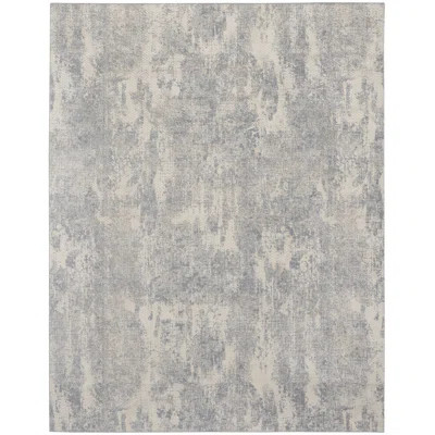 Wrought Studio™ Jisk Gray Abstract Indoor Rug | Wayfair North America