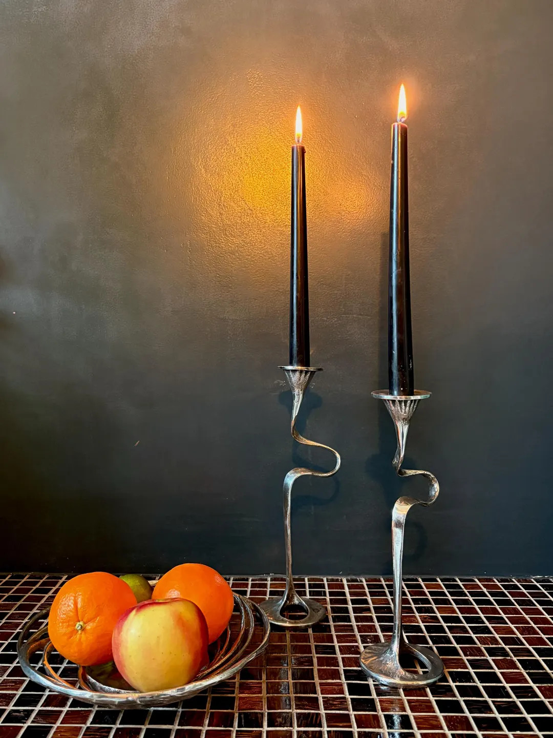 Kurt Jesch Amadeo Fratelli Silver-plated Candlesticks, Set of 2 - Etsy | Etsy (US)