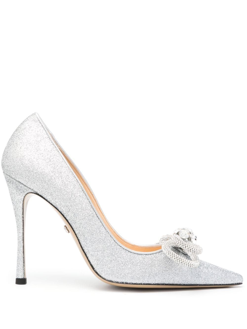 Double Bow glittered pumps | Farfetch Global