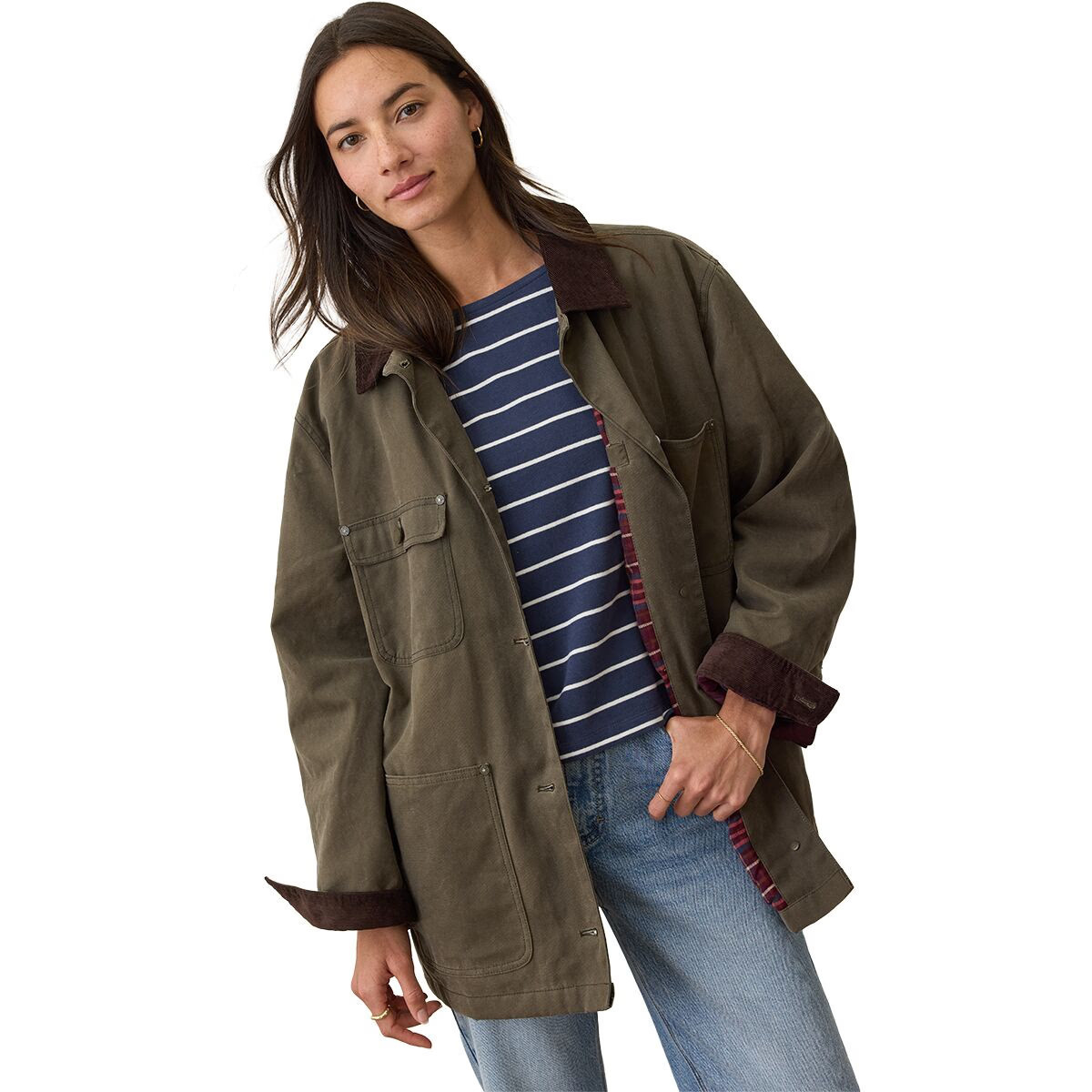 Marine Layer Barn Jacket - Women's Olive, L | Backcountry