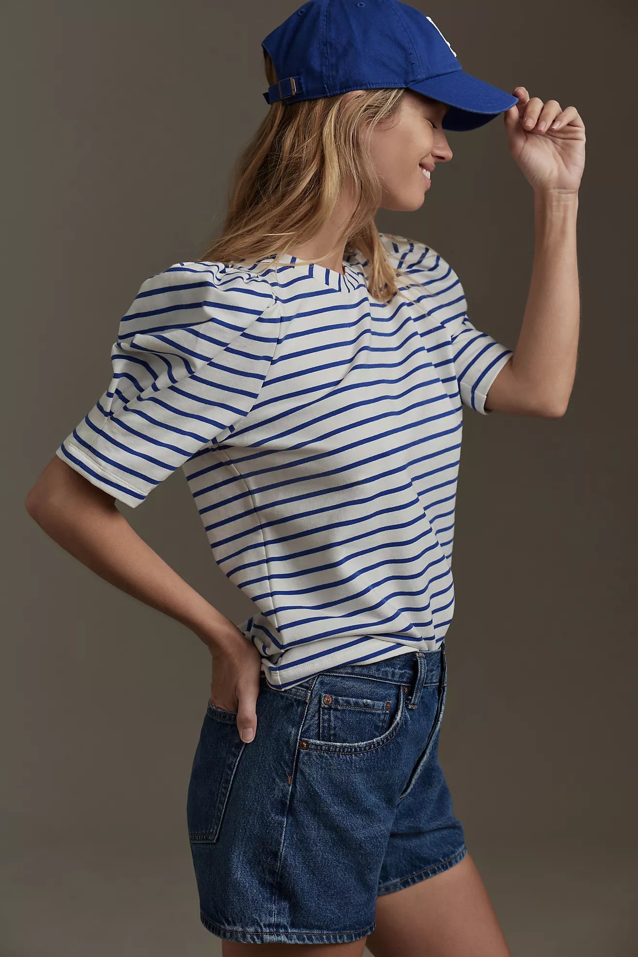 English Factory Puff-Sleeve Tee | Anthropologie (US)