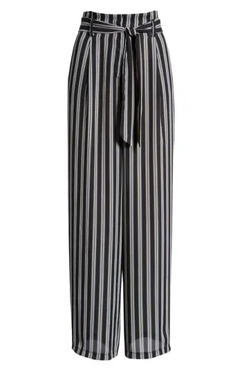 Women's Leith Tie Waist Culottes, Size X-Large - Black | Nordstrom