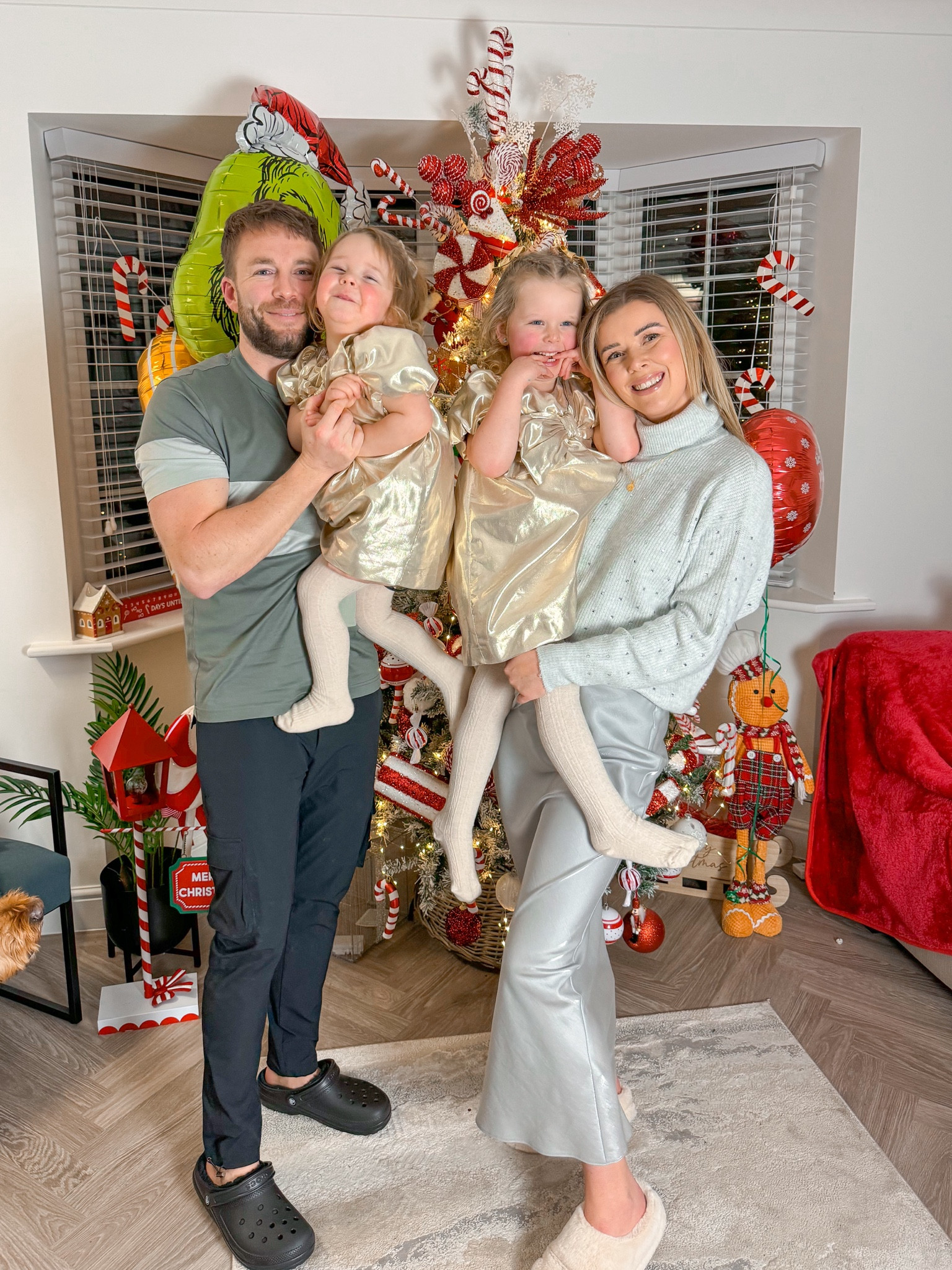 Boxing Day sales ootd. Girls dress is Zara.

LTKFestiveSaleUK #LTKfamily #LTKSeasonal