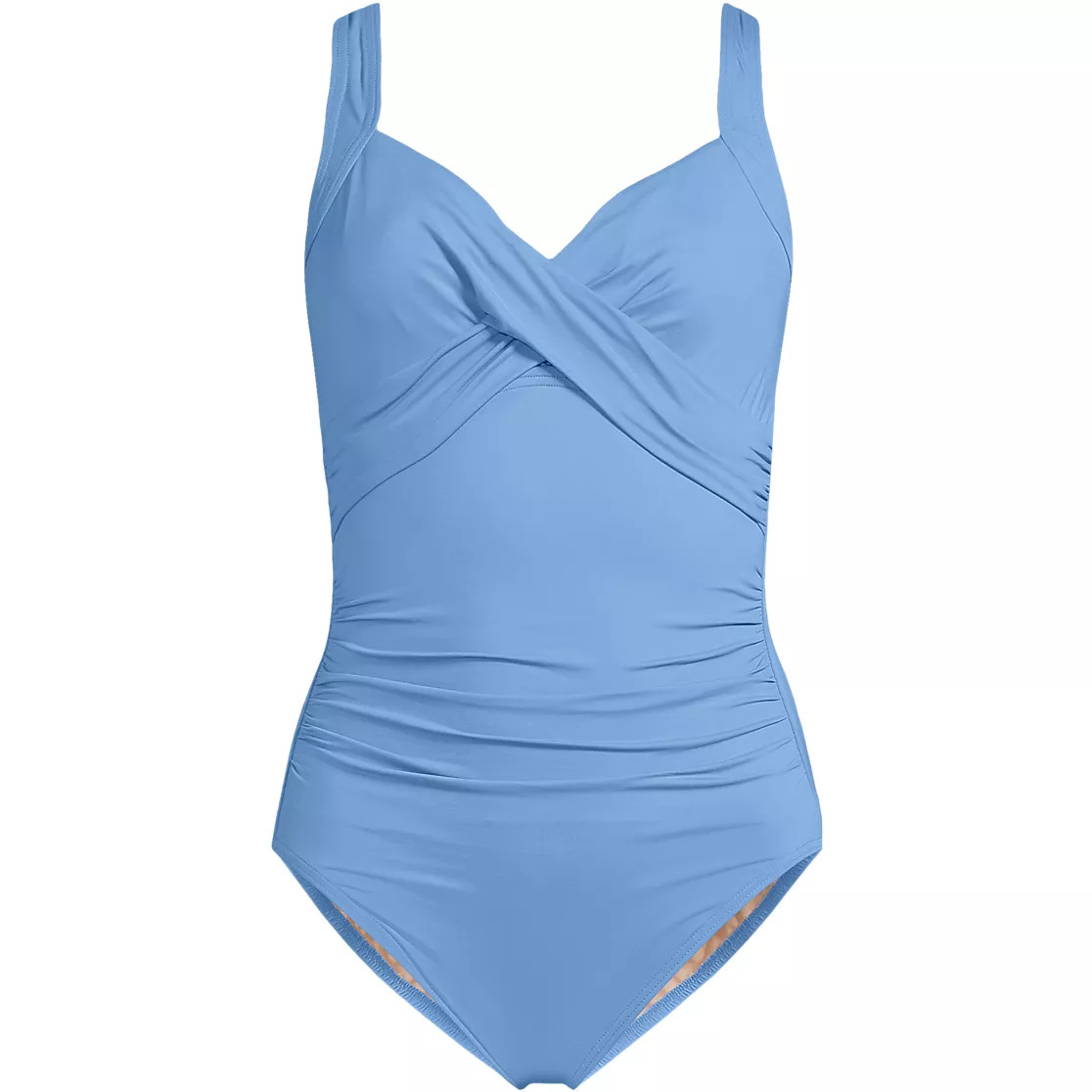 Women's Sweetheart Underwire Wrap One Piece Swimsuit | Lands' End (US)