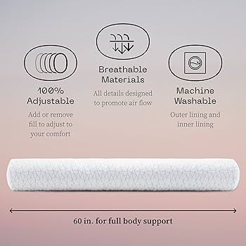 Coop Home Goods Maternity Pillow - Memory Foam Body Pillow for Pregnancy, Original Pregnancy Pill... | Amazon (US)
