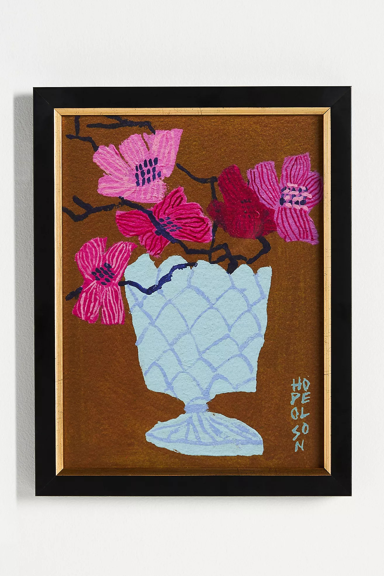 Dogwood in Milk Glass Wall Art | Anthropologie (US)