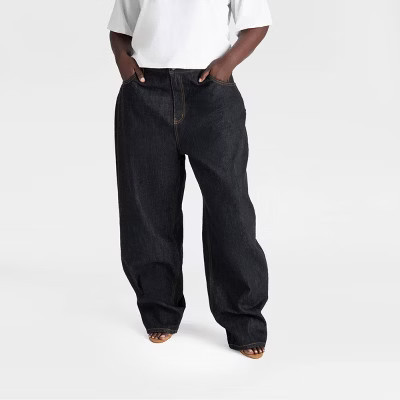 KBB by KAHLANA Women's Mid-Rise Wide Leg 'The Kahlana Jean' - Dark Indigo 18 | Target