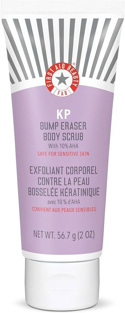 First Aid Beauty KP Bump Eraser Body Scrub Exfoliant for Keratosis Pilaris with 10% AHA 2 oz. | Amazon (US)
