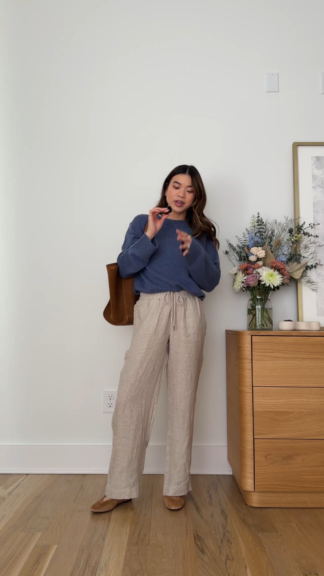 Sizing info:
• pants size XS in a 28inch inseam
• sweater size small

petite fashion, get dressed with me, outfit inspiration, ootd, nashville outfit, Nashville influencer, petite style, vacation style, casual outfits, mom style, petite pants, spring outfits, spring outfit info, spring pants, spring outfit idea, spring top, spring bag, spring sweater, spring shoes, linen trousers, light pants,  lightweight pants

 

#LTKPetite #LTKSeasonal #LTKootd