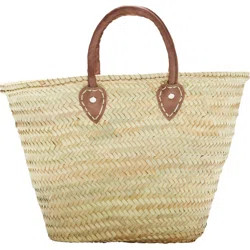 Barcelona French Market Basket with Short Leather Handle | Wayfair North America