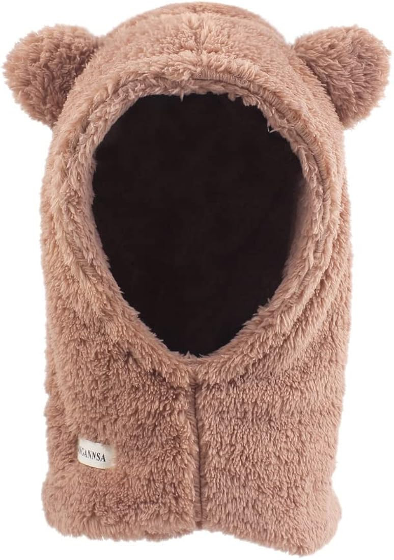 Baby Girls Winter Hat Boys Warm Scarf Hat Kids Thick Earflap Hood Cap with Ear 6M-7T | Amazon (US)