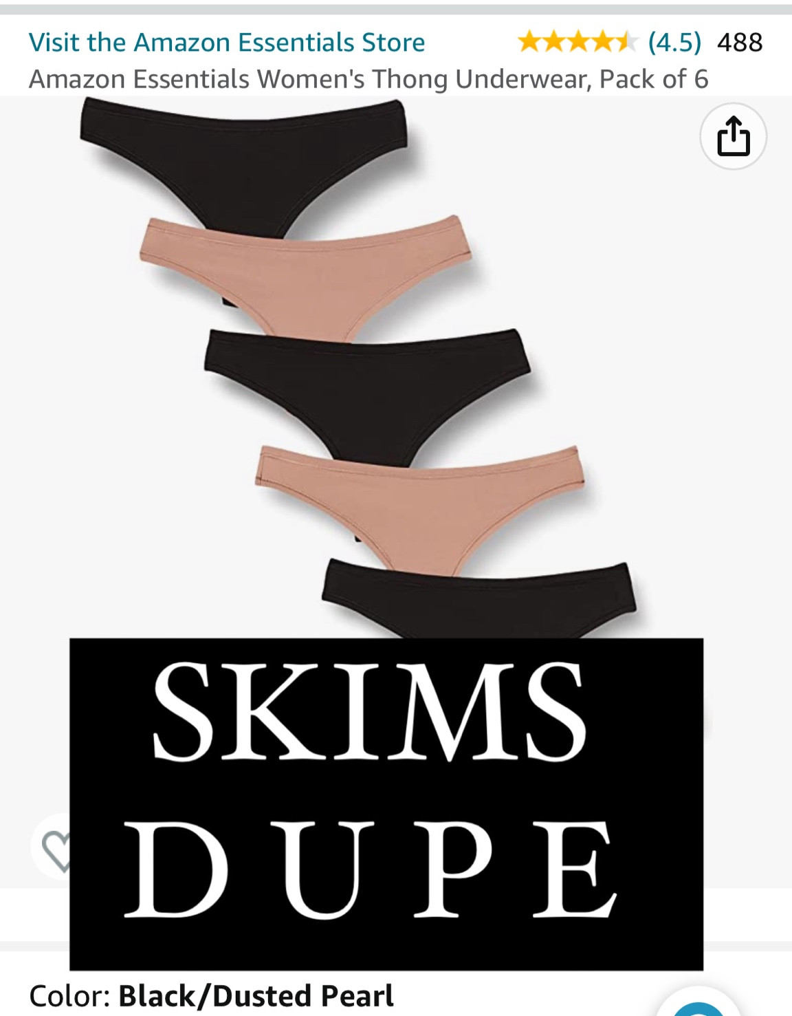 The comfiest underwear. skims dupe and way better price. I have a pair of Skims and these, and honestly these every time... 