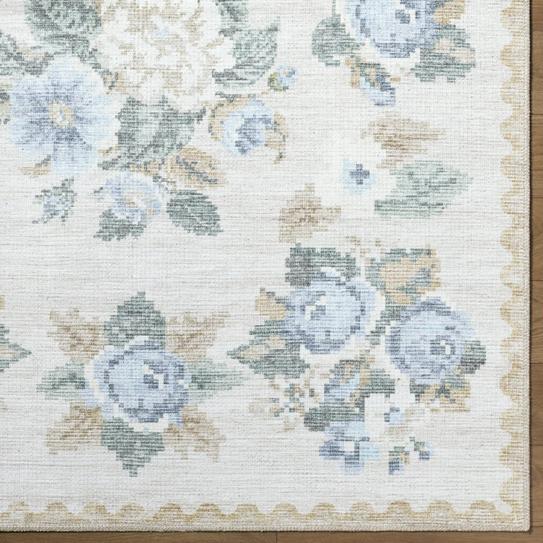 My Texas House Back to Campus Sage 9' x 12' Washable Area Rug | Walmart (US)
