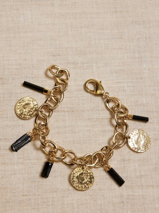 Black Tourmaline Charm Bracelet | Aureus + Argent | Banana Republic (US)