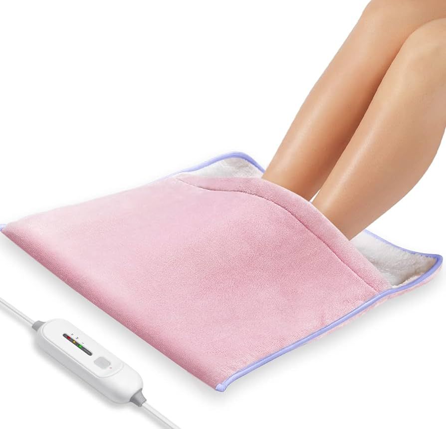 Foot Warmer Electric, Heating Pad King Size Ultra Soft Flannel, Extra Large for Bed, Abdomen, Fee... | Amazon (US)