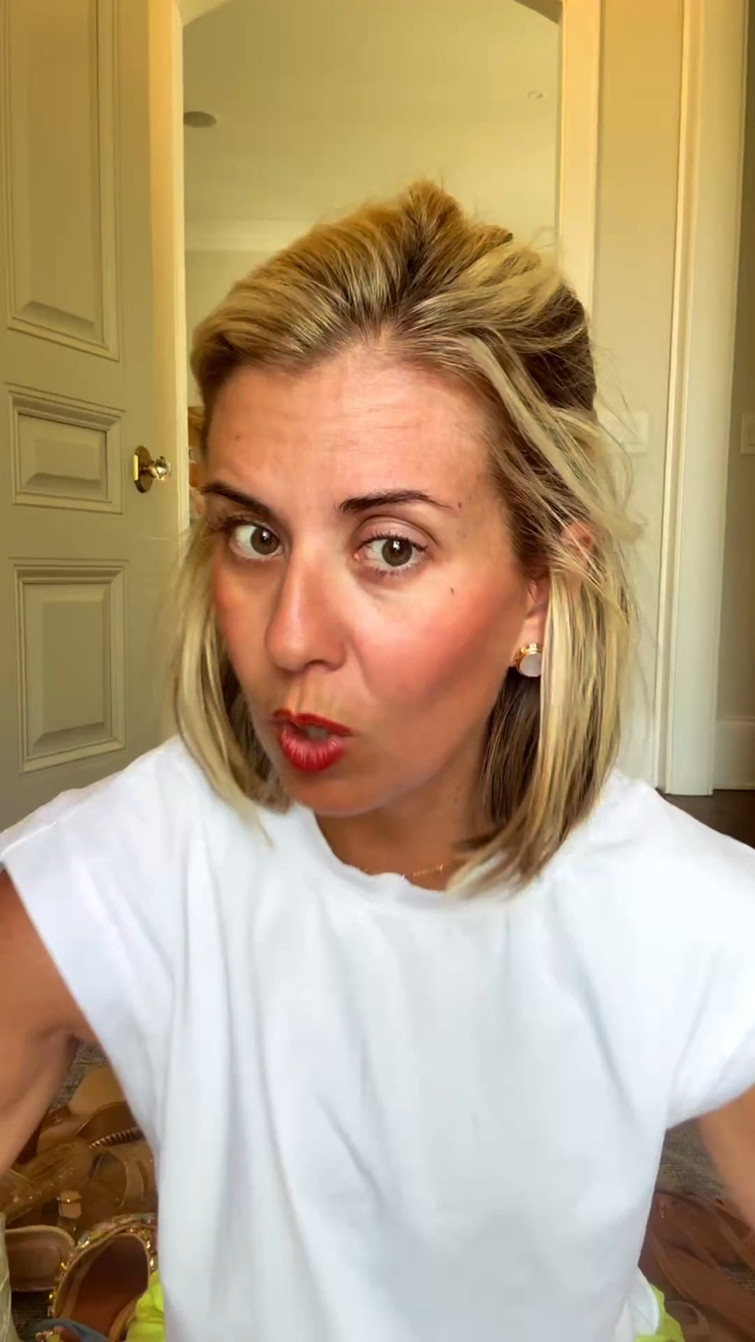 Spring shoe roundup!! Yes, a shoe can totally make or break your outfit! I’m showing you my tried & true shoes that I wear on repeat. 
Gucci Sandals - 38.5 (I size up 1/2)
Mary Jane’s - 7 (I always size 1 down)
Bling Sandals - 7 (I sized 1 down)
Pink Flats - 7.5 (1/2 size down)
I am a true size 8 or 38. I wear an 8 in the others shown. 


#LTKmomlife #LTKOver40 #LTKdayinmylife