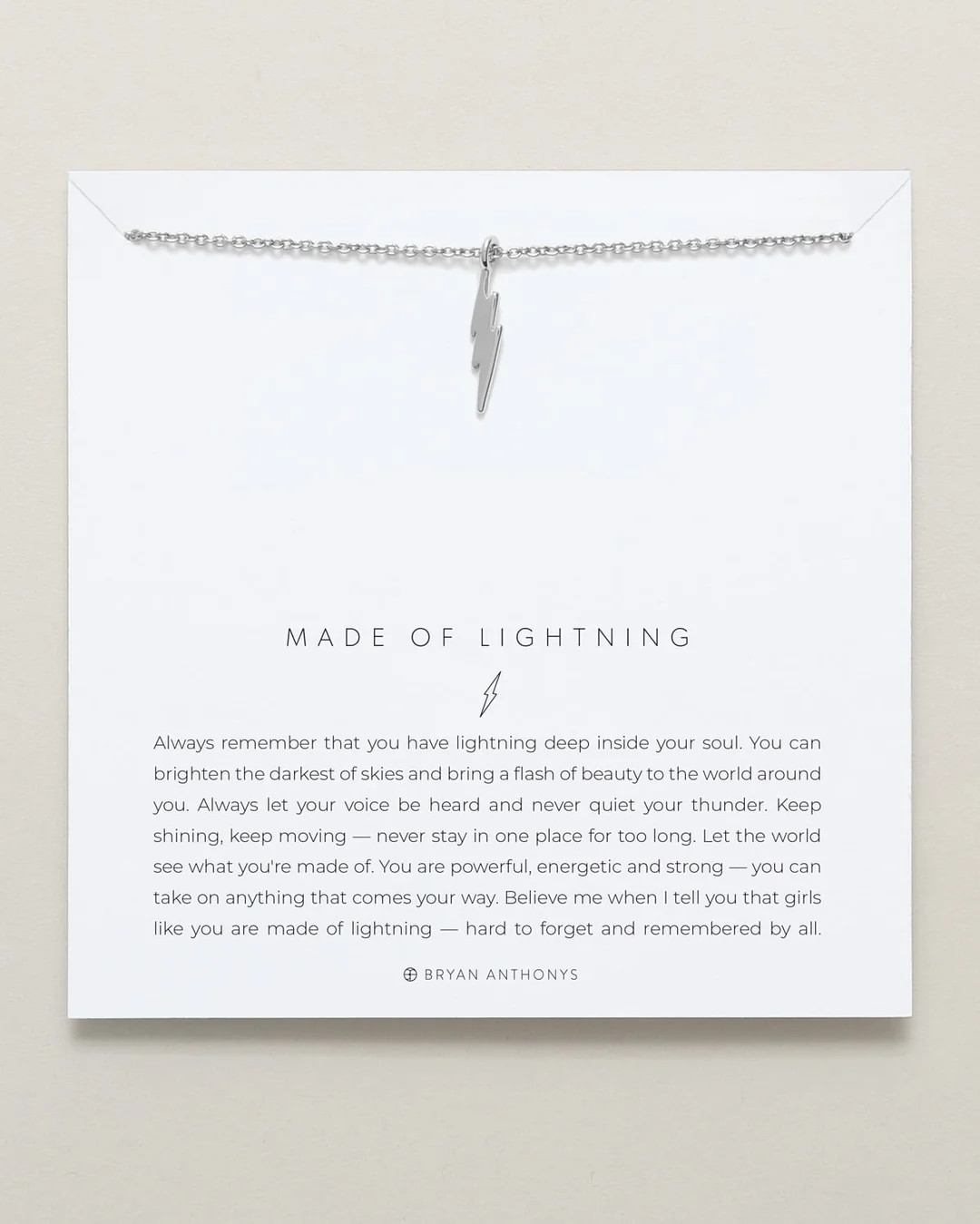 Made Of Lightning Necklace | Bryan Anthonys | Bryan Anthonys