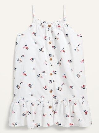 Floral Cami Button-Front Peplum Dress for Toddler Girls | Old Navy (US)