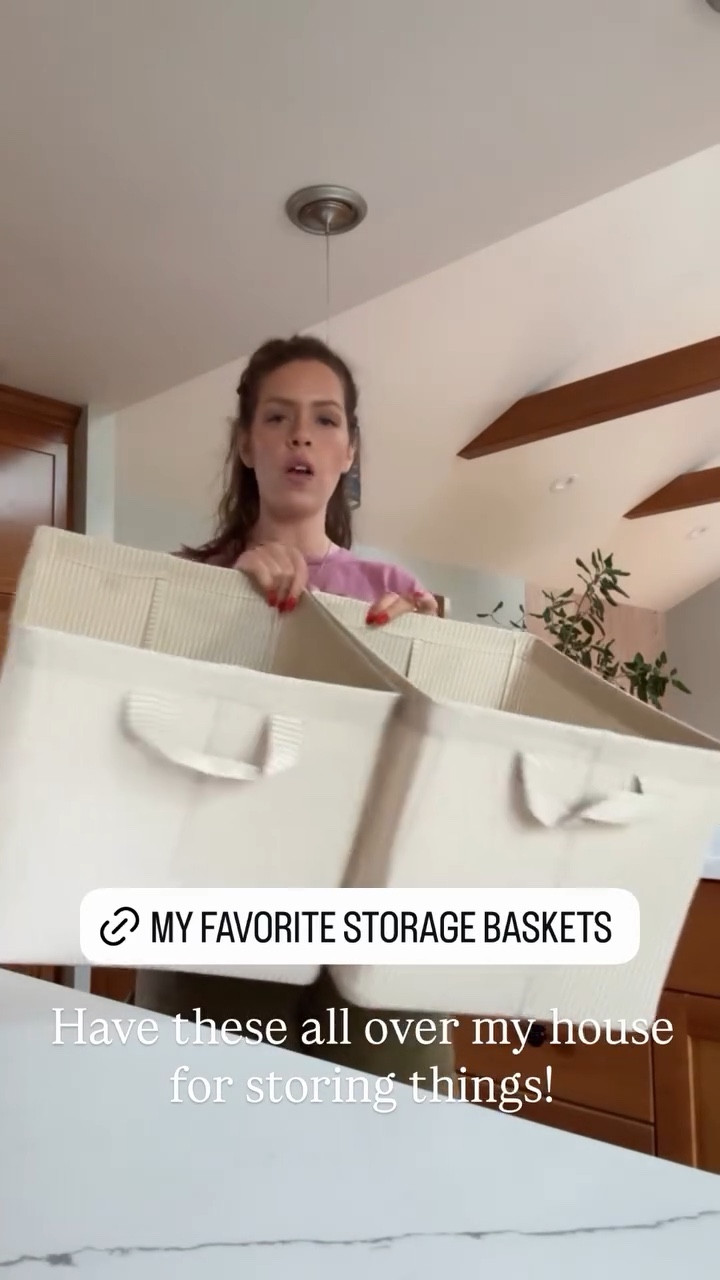 I’ve got these striped fabric storage boxes all over my house. Love them!! 

cute storage ideas, storage box, storage ideas, amazon storage 

#LTKdayinmylife #LTKHome