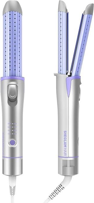 SHEGLAM Manual Airflow Straightener and Curler, 1-Inch Flat Iron Styler | Amazon (US)