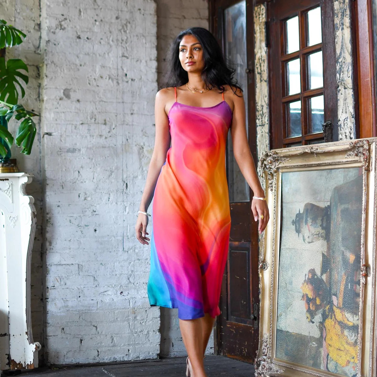 Pamela Slip Dress - Seri (Printed to Order) | Dressed in Joy